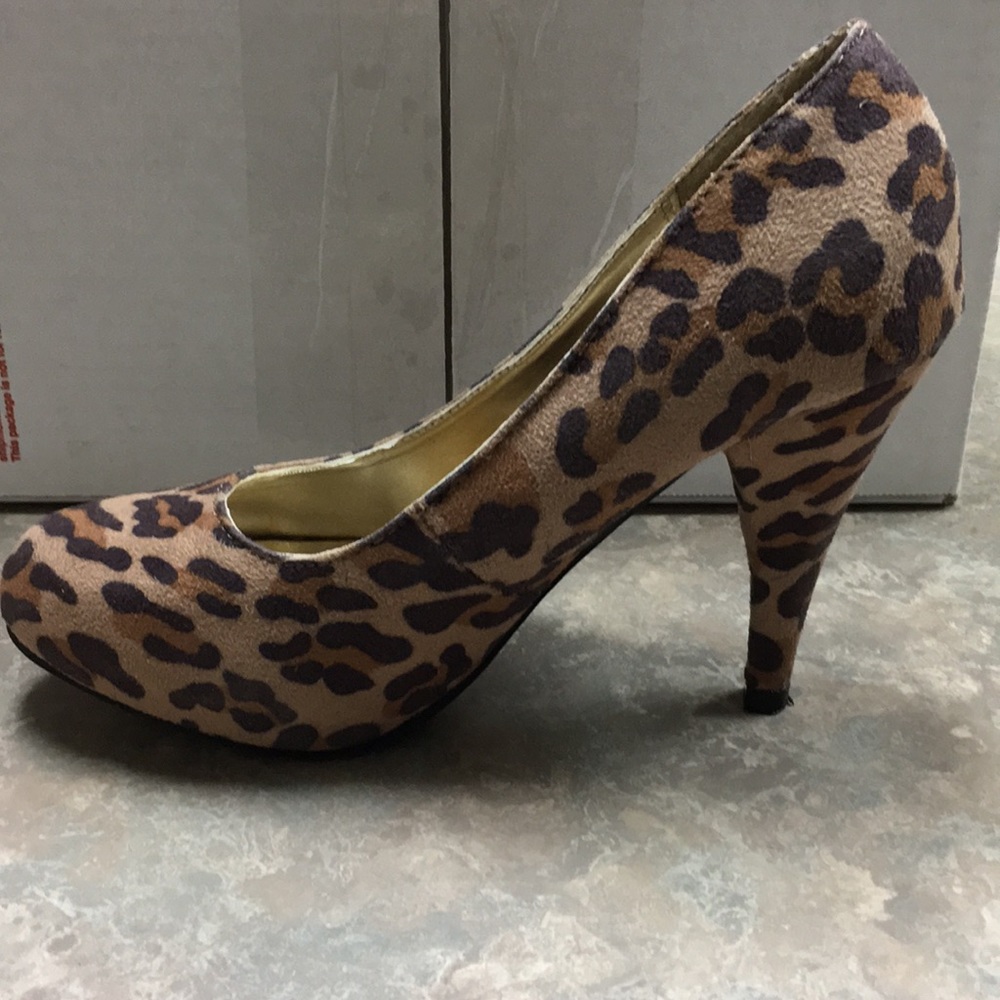 Leopard print heels